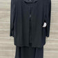 Alex Evenings Size 12P Black Petite Dress