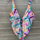 BarIII Multi-Color Womens Size XL Swimsuit