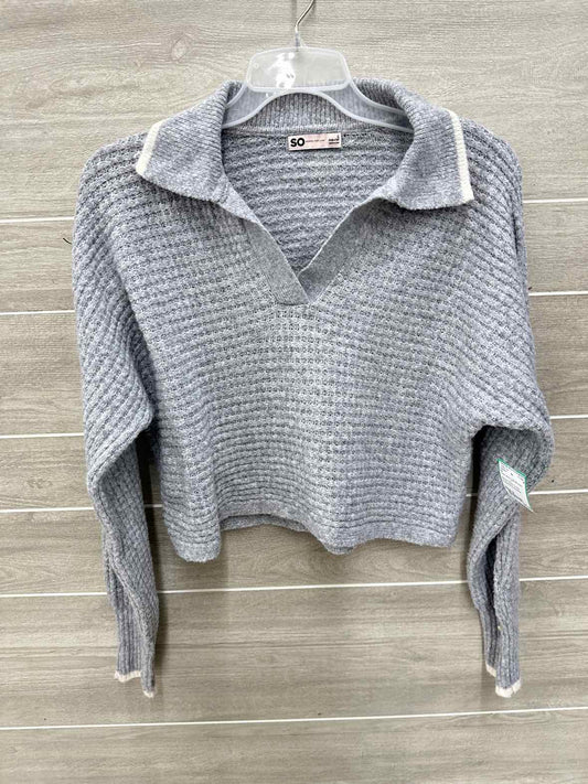 So Size S Gray Womens Sweater