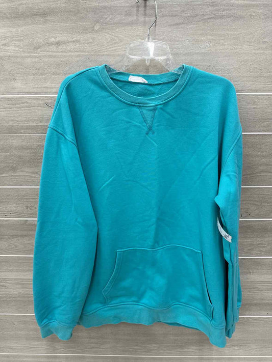 Size 2X Teal Plus Sweatshirt