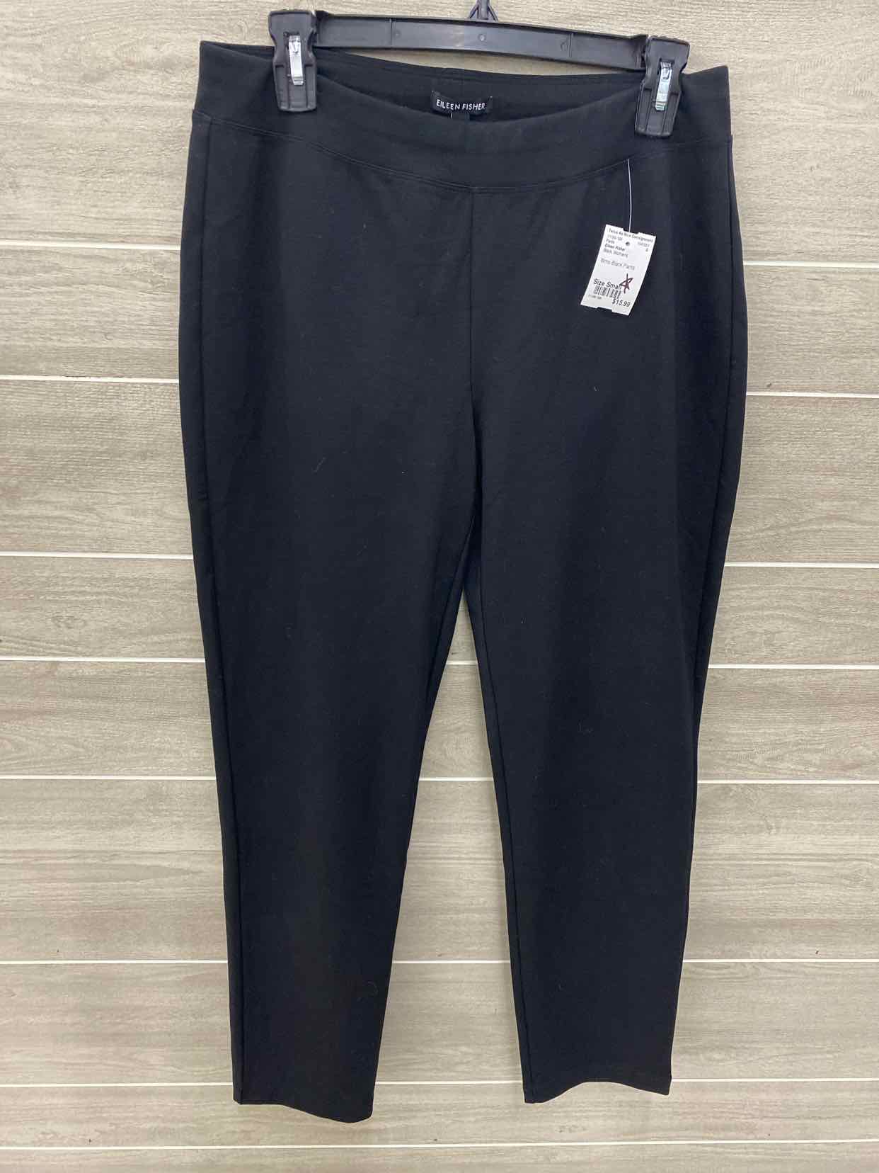 Eileen Fisher Black Womens Size Small Pants