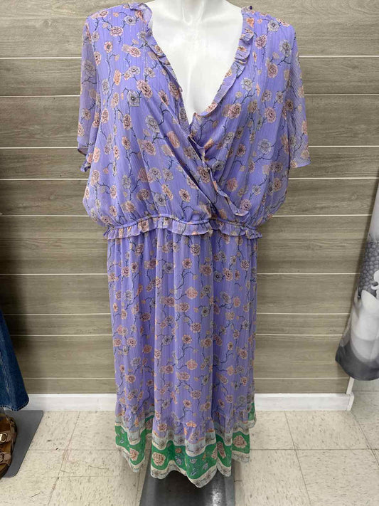 Lauren Conrad Lavender Womens Size 4X Dress