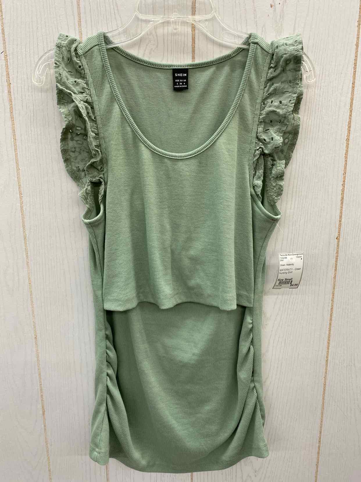 Green Maternity Size Small Shirt