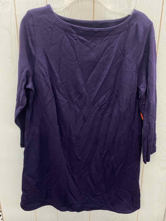 J Jill Purple Womens Size L Shirt