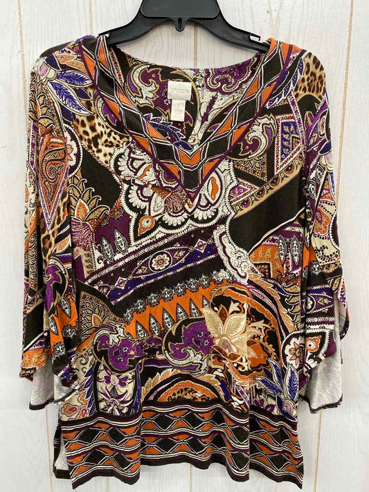 Chico's Multi-Color Womens Size M Shirt