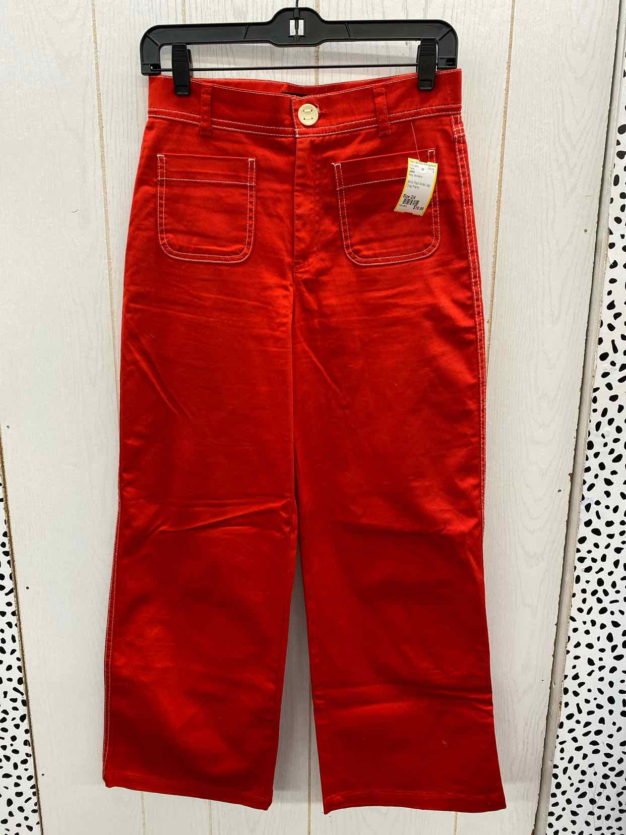 ZARA Red Womens Size 2/4 Pants