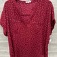 Maurices Size L Burgundy Womens Shirt
