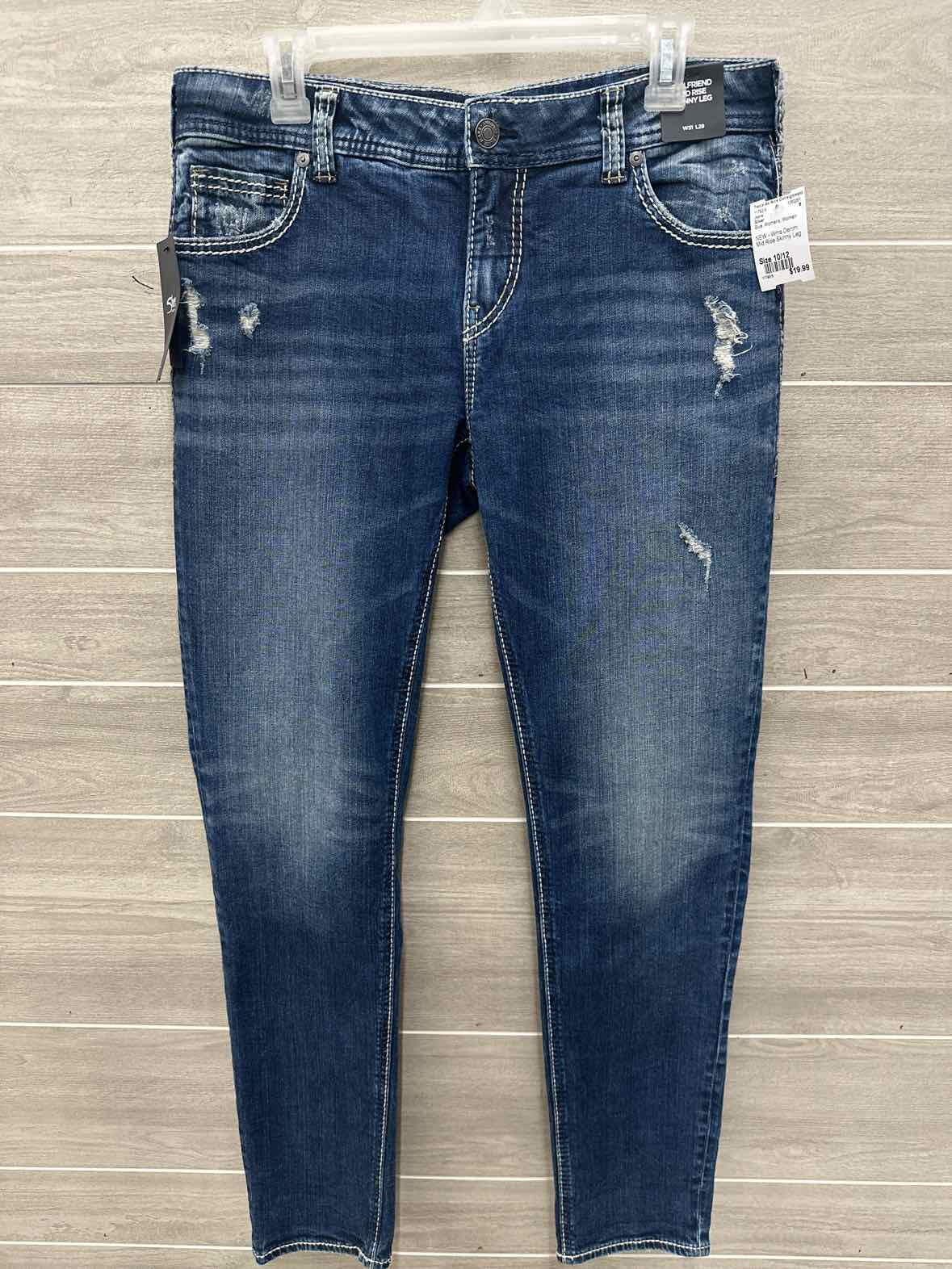 Silver Size 10/12 Blue Womens Jeans