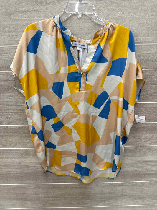 Amour Vert Size L Blue Womens Shirt