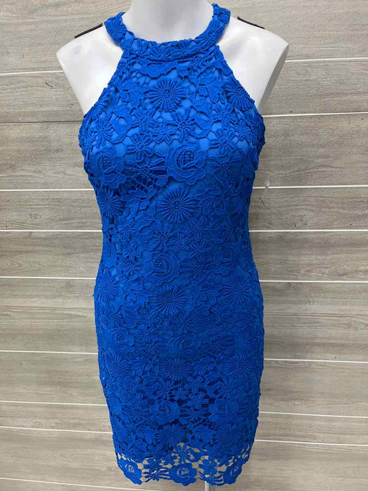 LULU'S Size 2/4 Blue Womens Dress