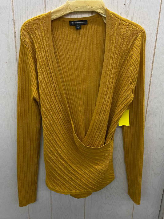 INC Yellow Womens Size XL Sweater