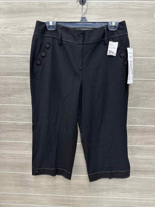 Larry Levine Size 12 Black Womens Pants