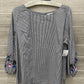Liz Claiborne Size XL Gray Womens Shirt