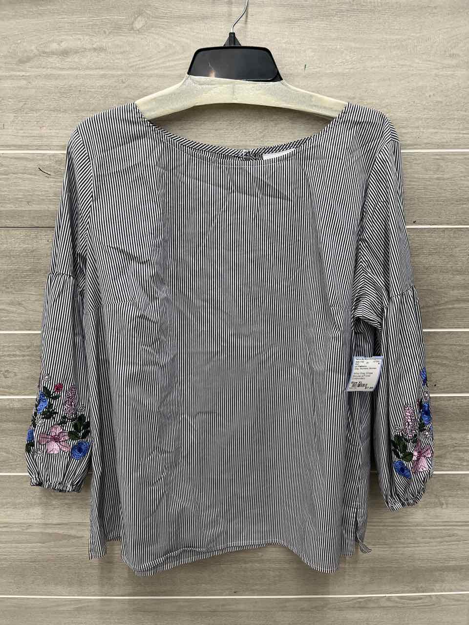 Liz Claiborne Size XL Gray Womens Shirt