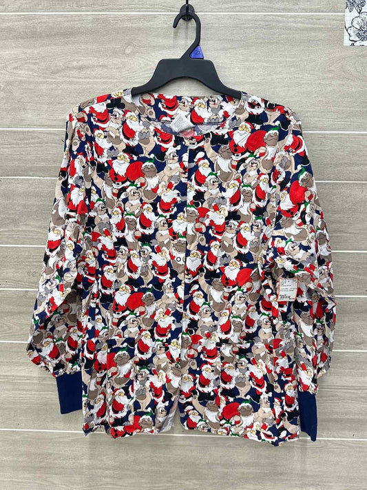 Crest Womens Women Size M Scrub Top