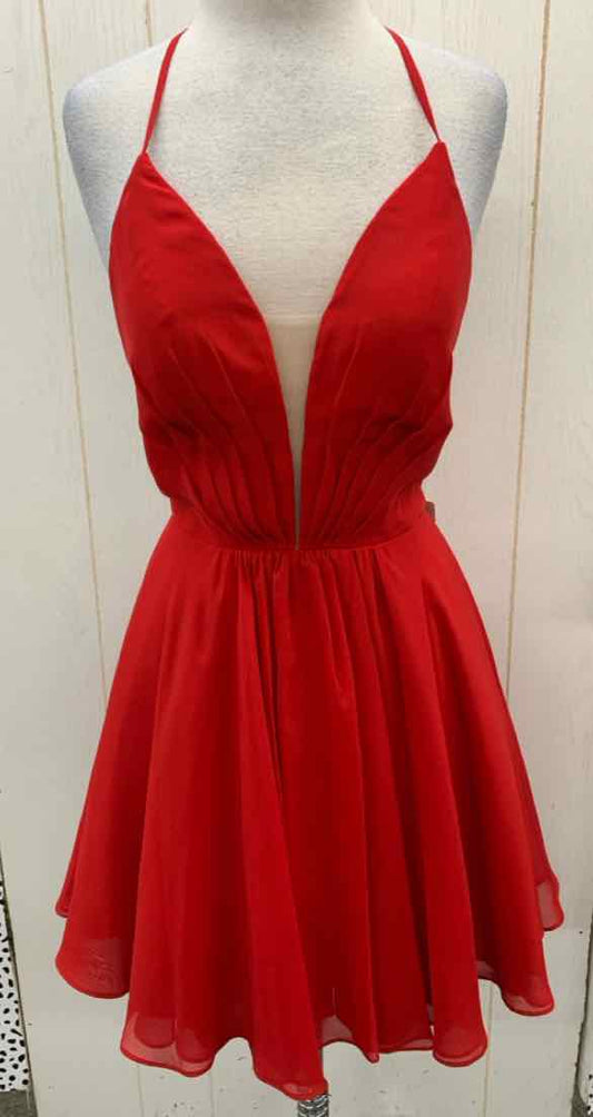 Red Womens Size 6 Dress