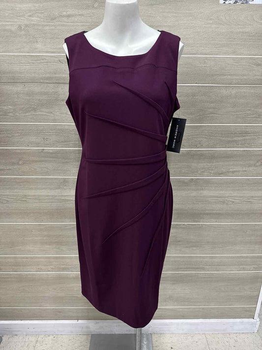 Andrew Marc Size 12 Purple Womens Dress