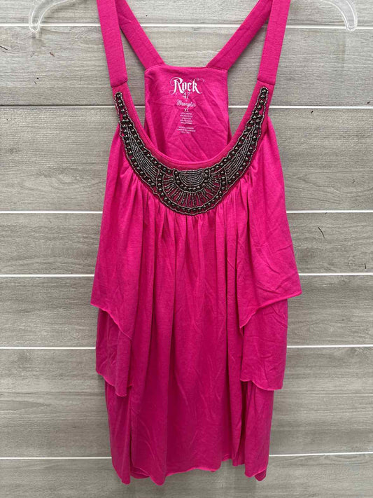 Rock 47 by Wrangler Size XL Pink Womens Tank Top