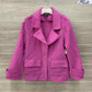Boston Proper Pink Womens Women Size L Jacket (Outdoor)