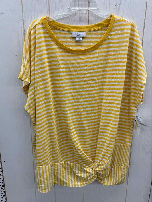 Liz Claiborne Yellow Womens Size 2X Shirt