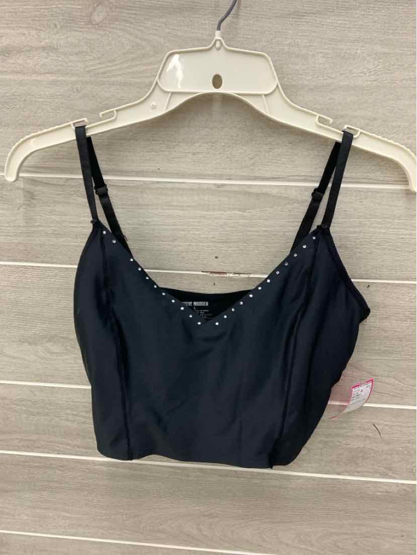 Steve Madden Black Junior Size L Tank Top