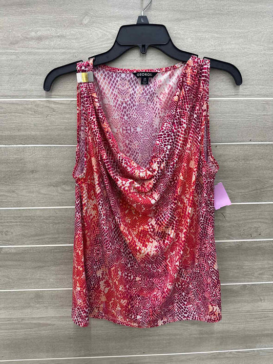 George Red Womens Size L Tank Top
