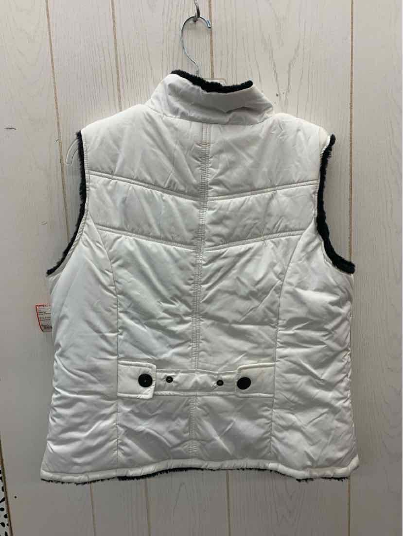 Karen Hart White Womens Size L Vest