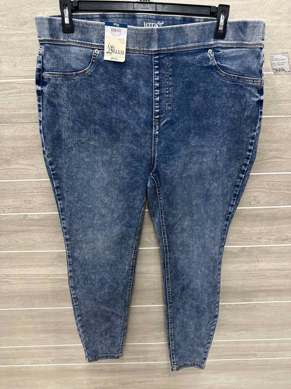 Terra & Sky Size 16/18 Blue Womens Jeans