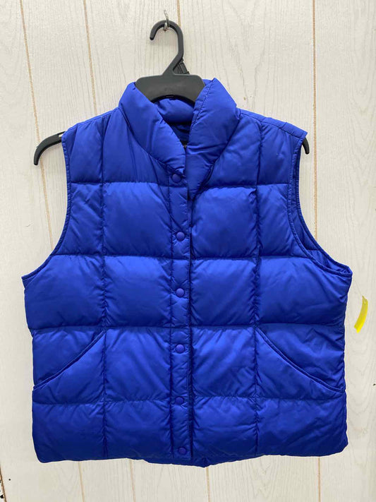 Lands End Blue Womens Size L Vest