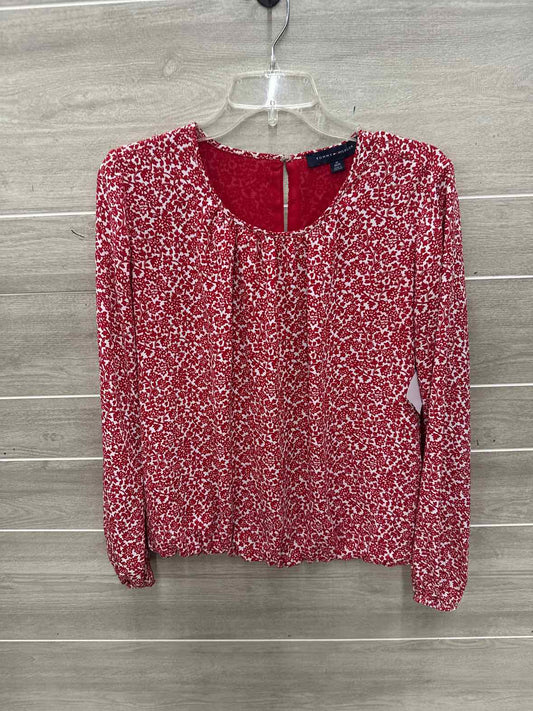 Tommy Hilfiger Size M Red Womens Shirt
