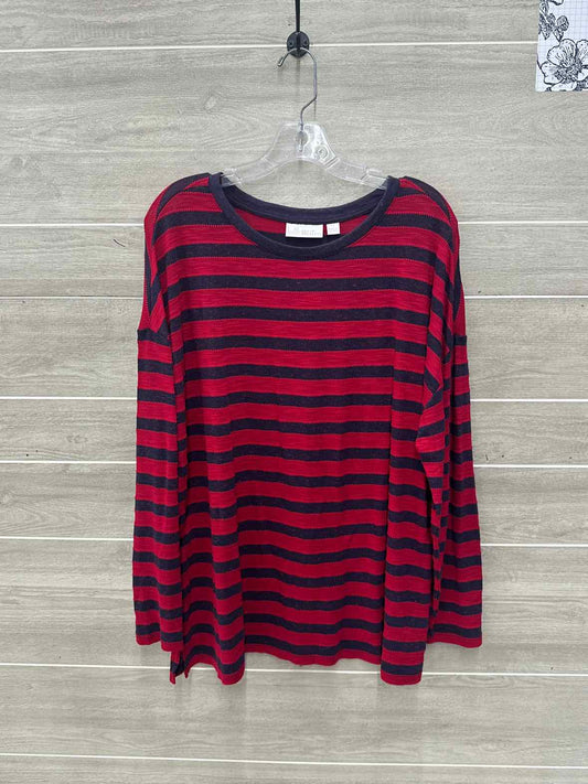 belle by Kim Gravel Size 1X/2X Red Plus Shirt