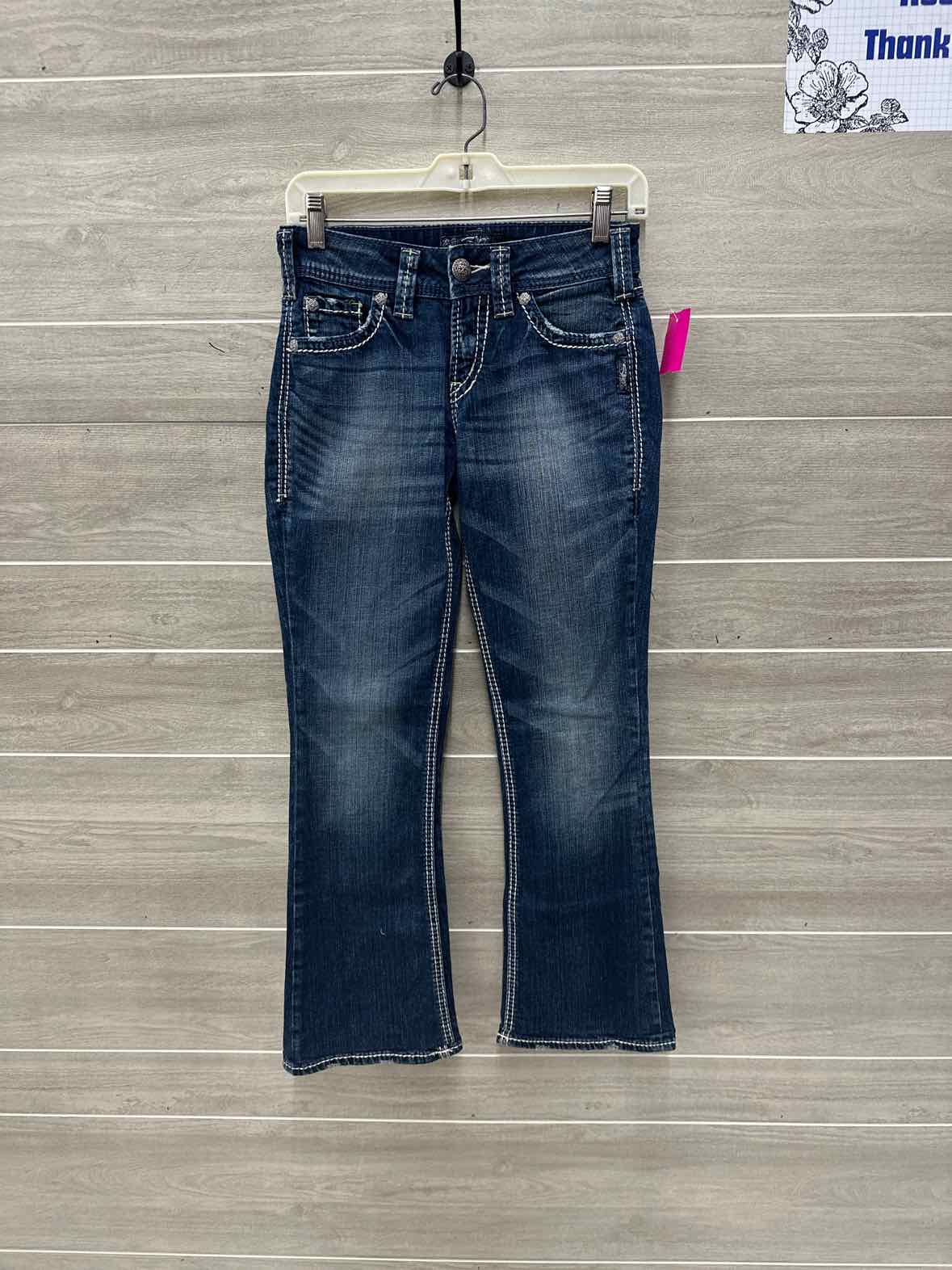 Silver Size 0/2 Blue Womens Jeans