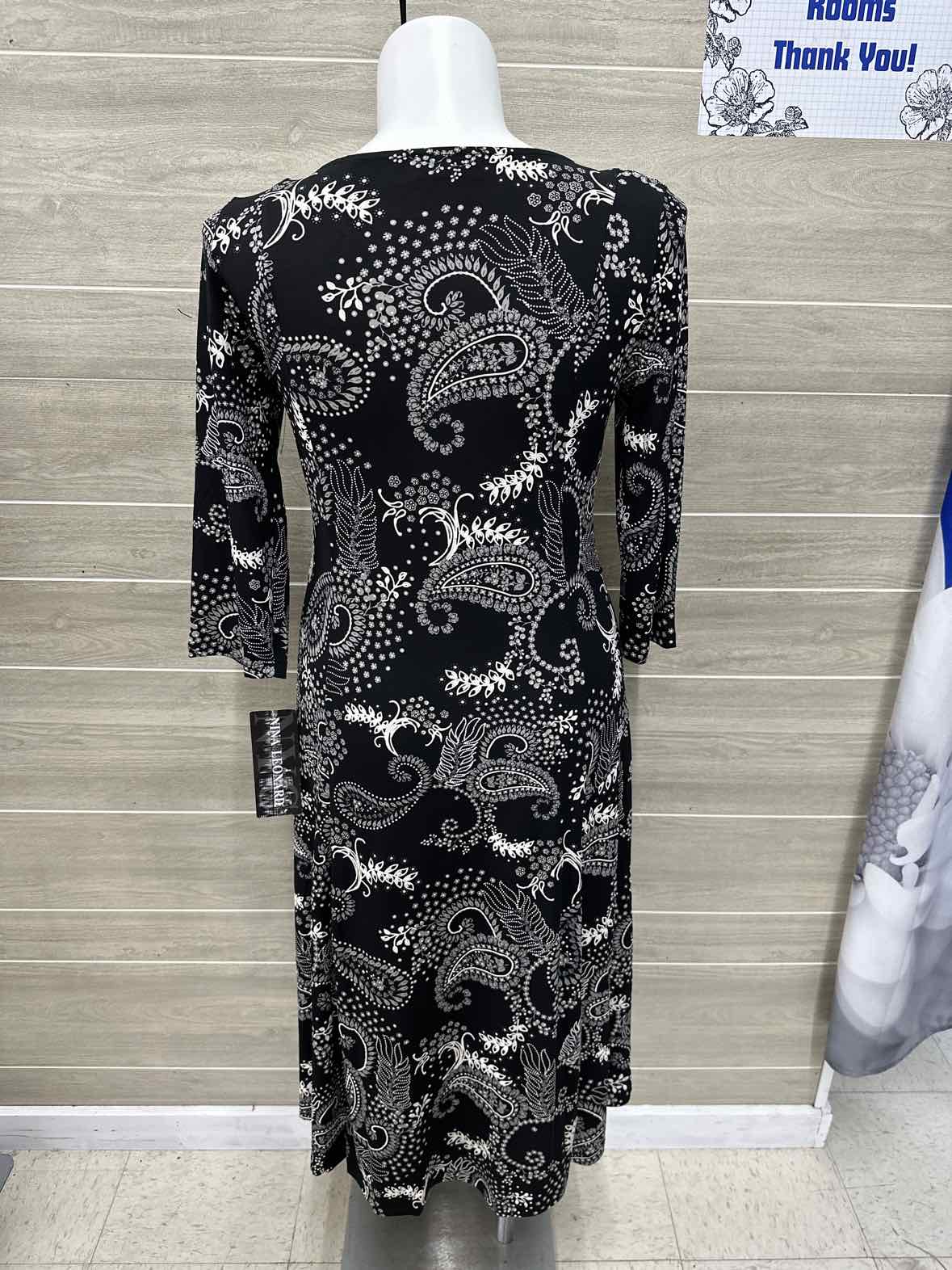 Nina Leonard Size 12 Black Womens Dress
