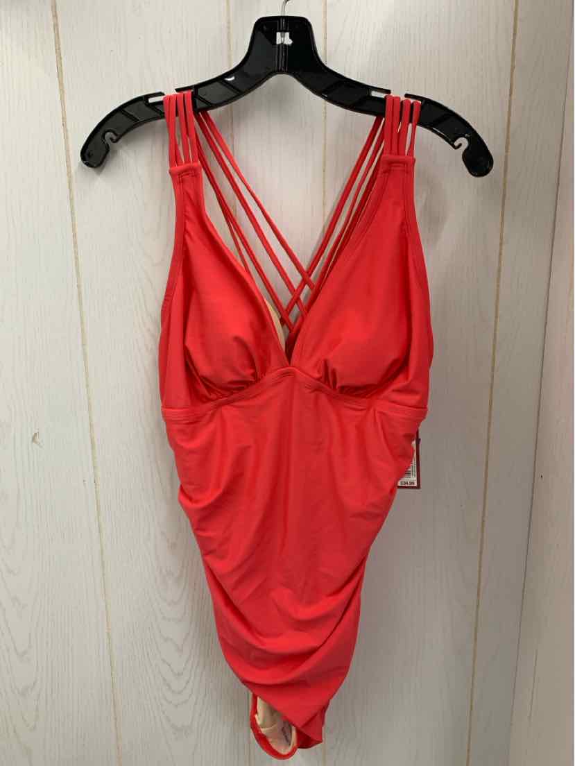 Merona Coral Womens Size L Swimsuit