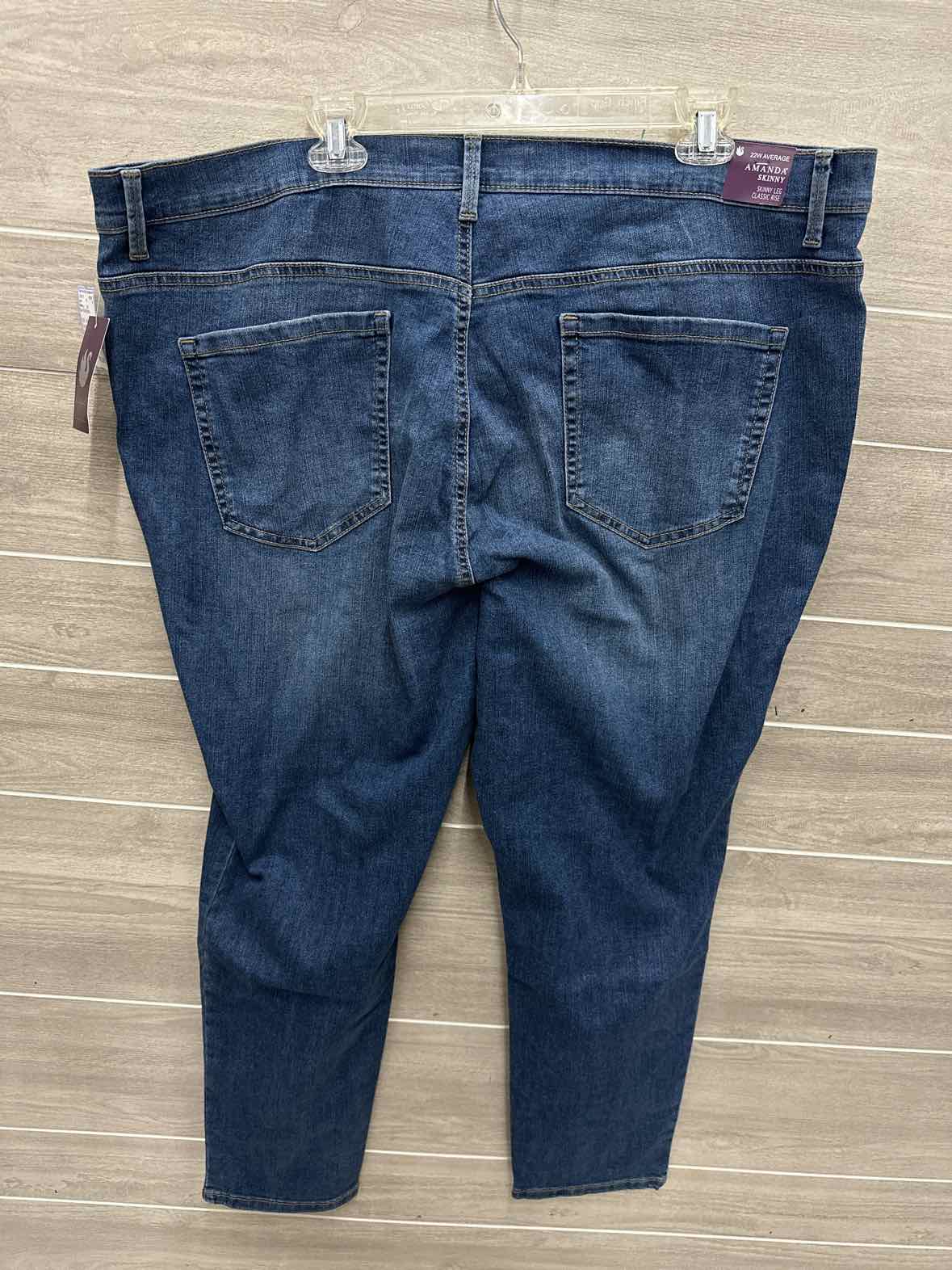 Gloria Vanderbilt Size 22W Blue Plus Jeans