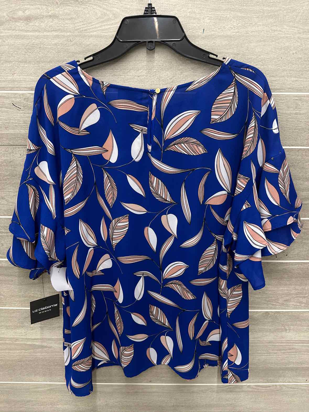 Liz Claiborne Size 1X Blue Plus Shirt
