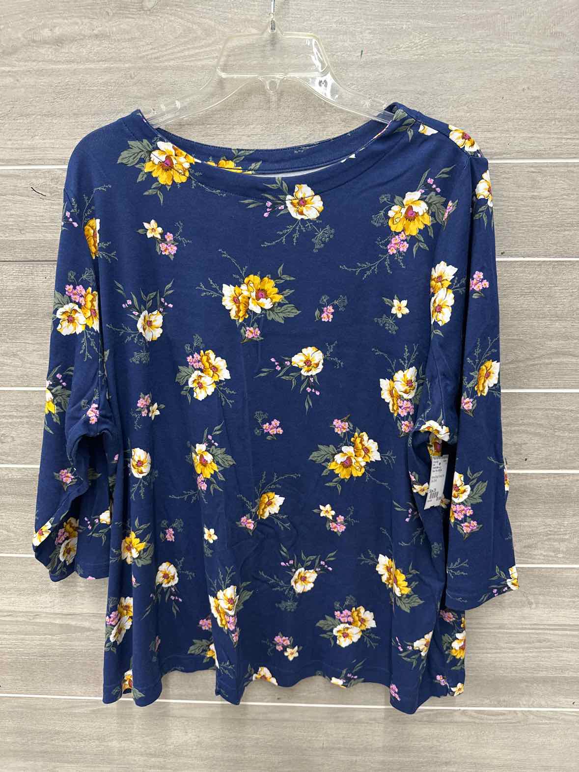 Croft & Barrow Size 2X Blue Plus Shirt