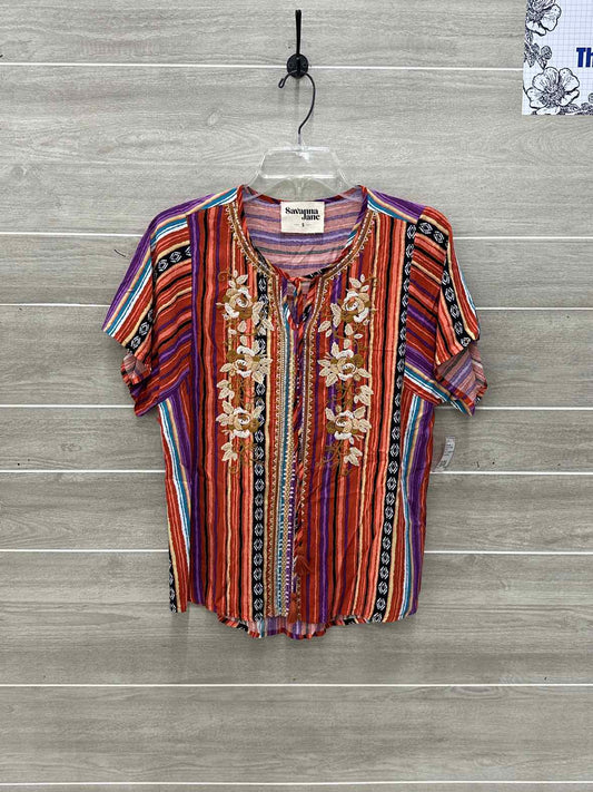 Savanna Jane Multi-Color Womens Women Size Small Shirt