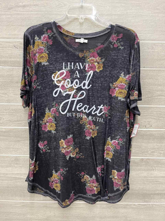 Maurices Gray Womens Women Size 1X Shirt