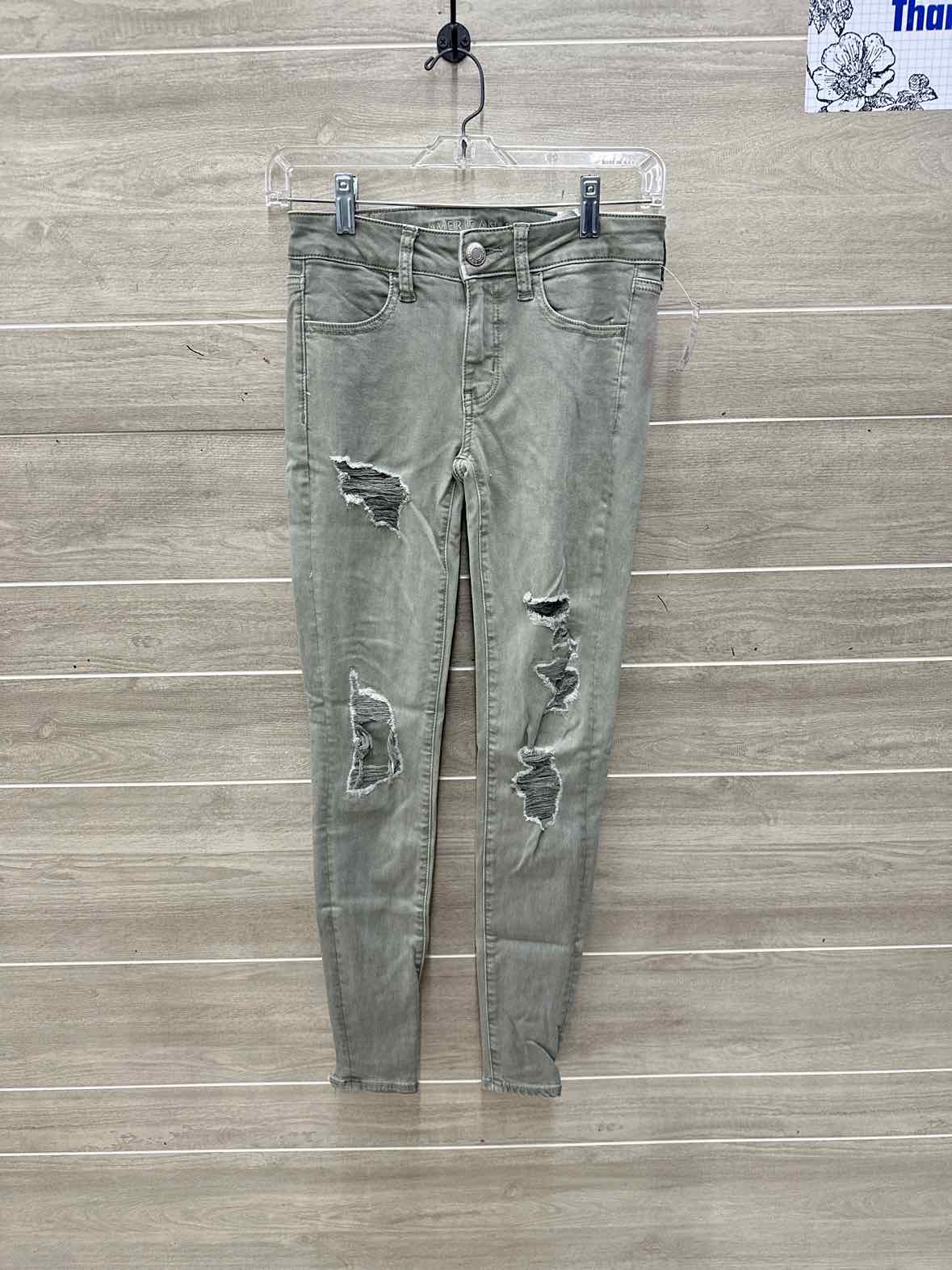 American Eagle Size 2 Green Womens Jeans