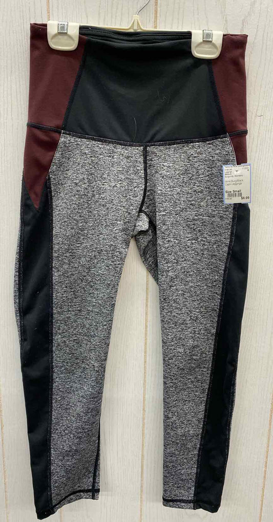 Mono b Burgundy Womens Size Small Leggings