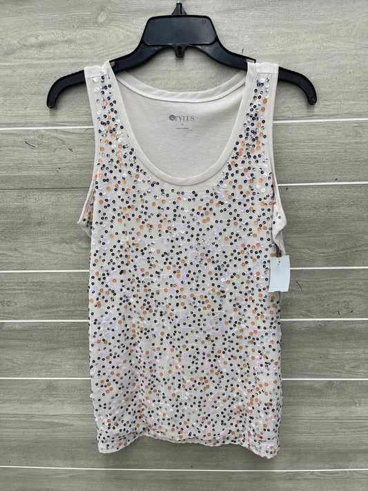 Stylus Size M Cream Womens Tank Top