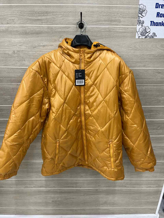 Yellow Womens Women Size 2X Jacket (Outdoor)