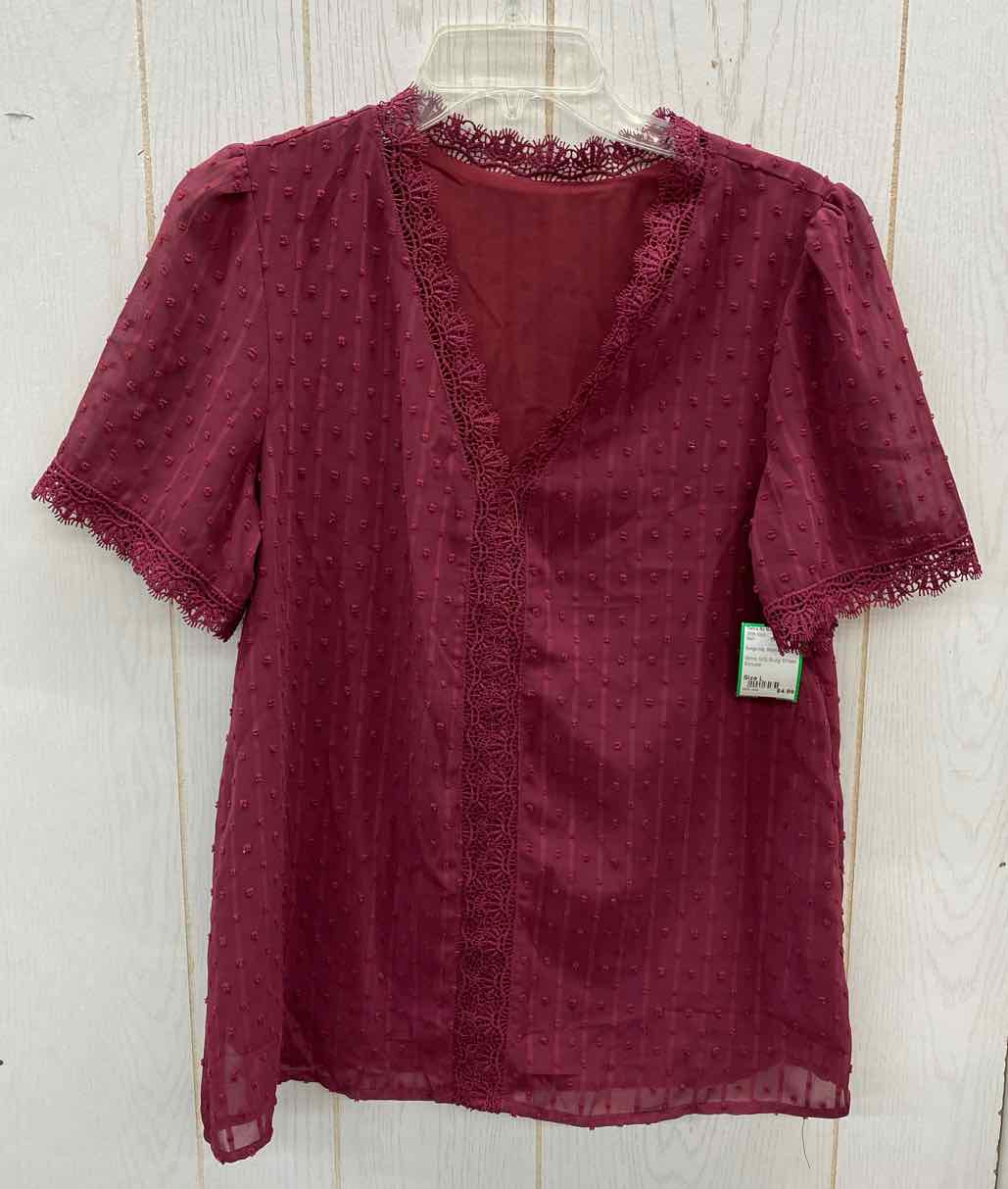 Burgundy Womens Size L Shirt