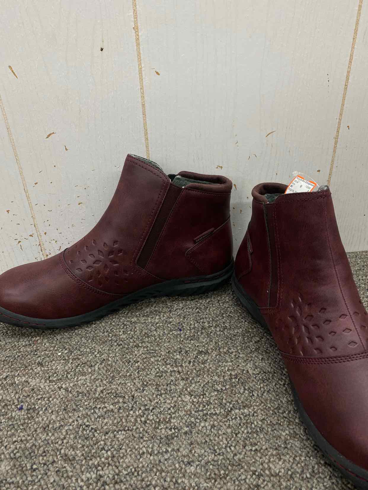 JBU Burgundy Womens Size 12 Boots