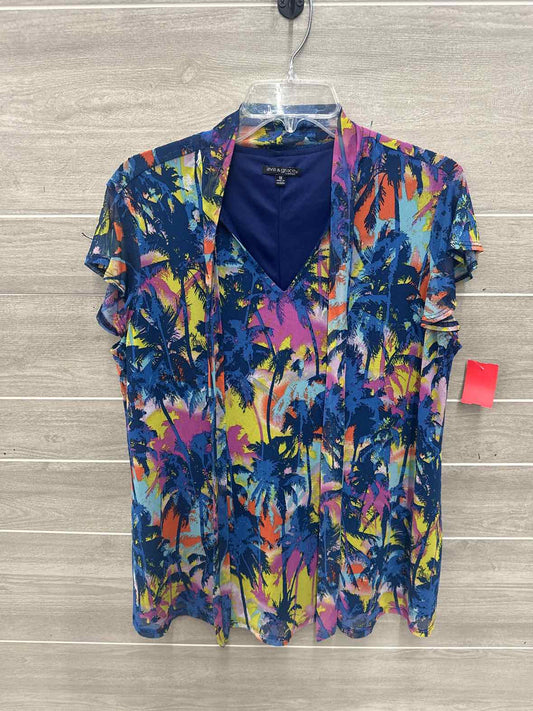 Size 1X Blue Plus Shirt