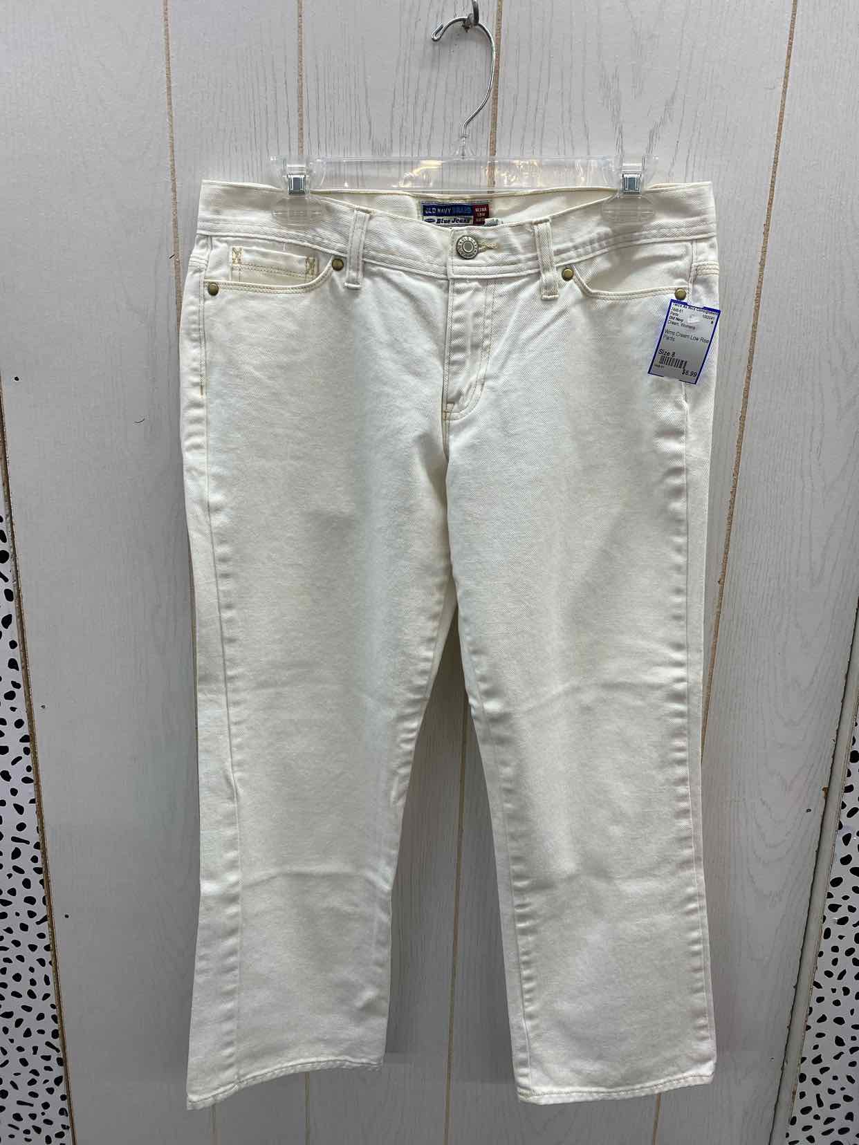 Old Navy Cream Womens Size 8 Pants