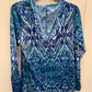 Balance Collection Blue Womens Size XL Shirt