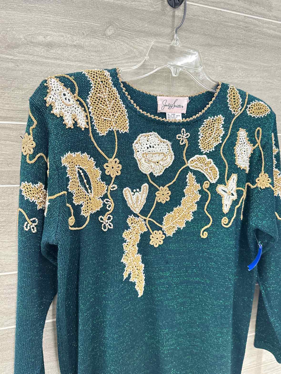 J Smith Size L Green Womens Sweater