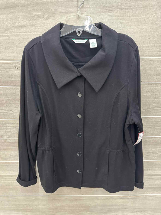 Laura Ashley Black Womens Women Size 14 Blazer